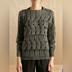 Lauren Manoogian Lurex Cane Top Sweater – Size S/M – Multicolor